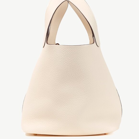 Hermes Picotin Lock 22 Nata Taurillon Clemence Leather Tote - Picture 4 of 13